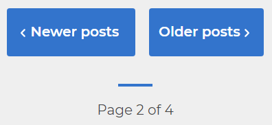 An image of my Hugo themes current pagination